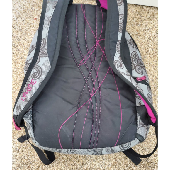 Dakine Laptop Travel Backpack. Gray and Purple Floral - Picture 8 of 10